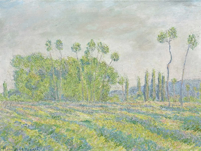 1865-Blanche Hoschedé-Monet - Giverny Pioppi d'Ajoux